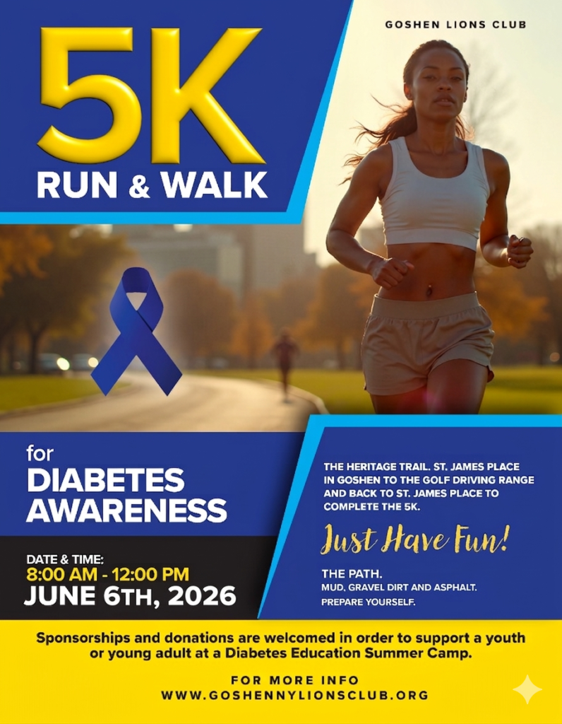 5k run & walk flyer 2026